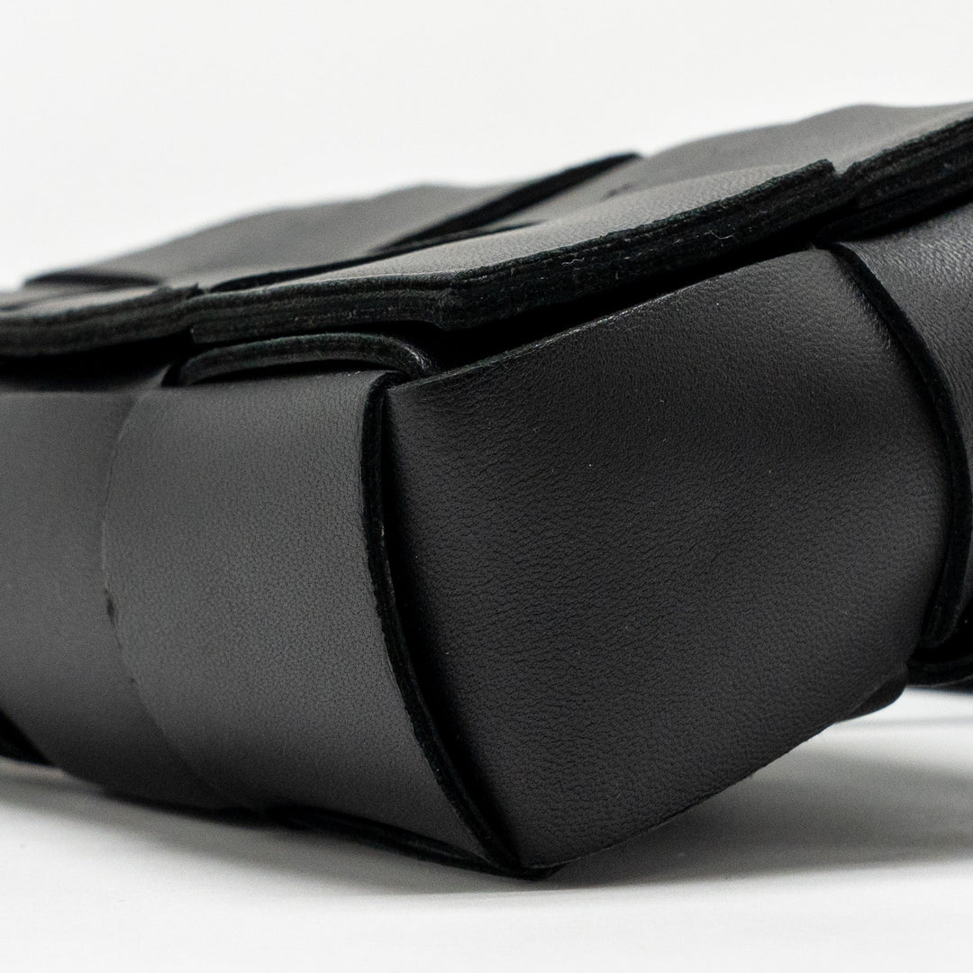 Bottega veneta Cassette Belt Bag Calfskin Black GHW