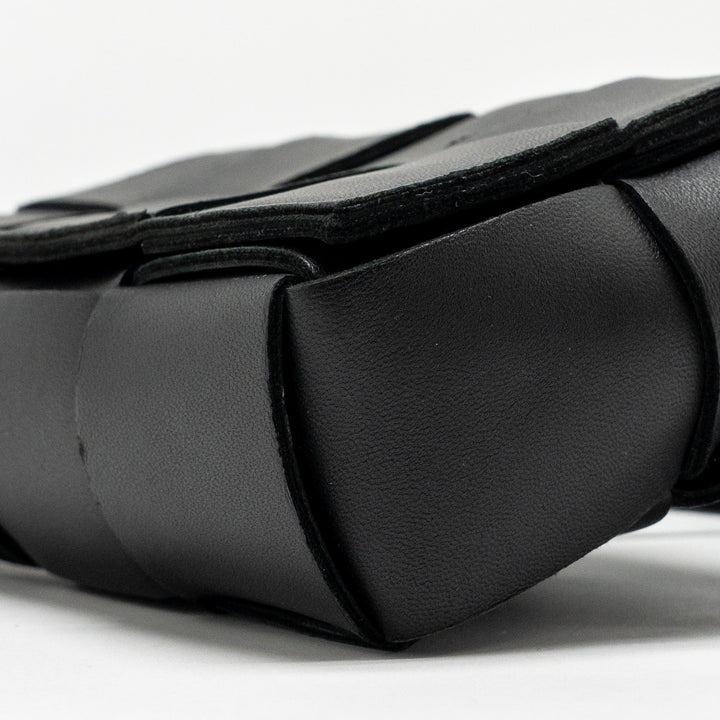 Bottega veneta Cassette Belt Bag Calfskin Black GHW