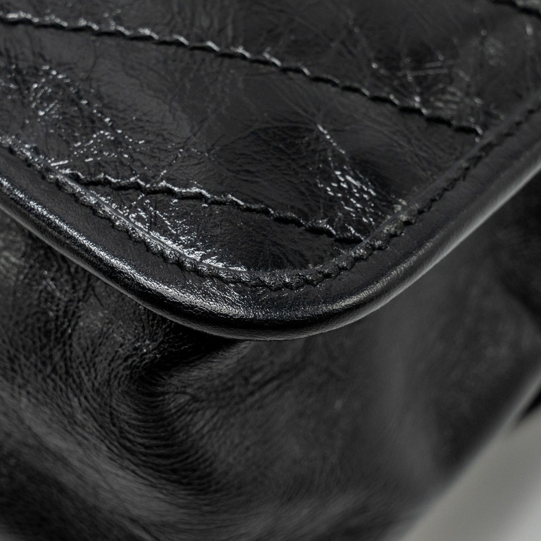 Saint Laurent Medium Niki Calfskin Black Ruthenium Hardware