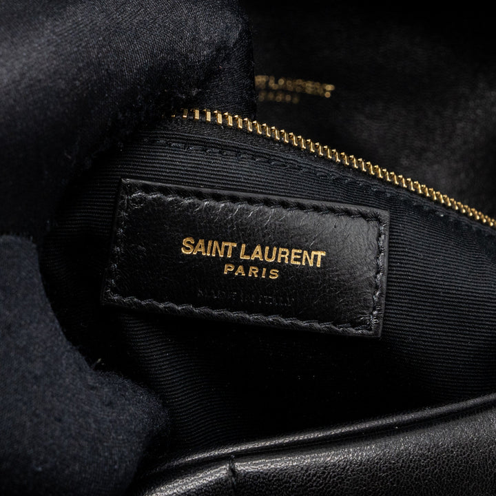 Saint Laurent/YSL Small Puffer Quilted Nappa Black GHW