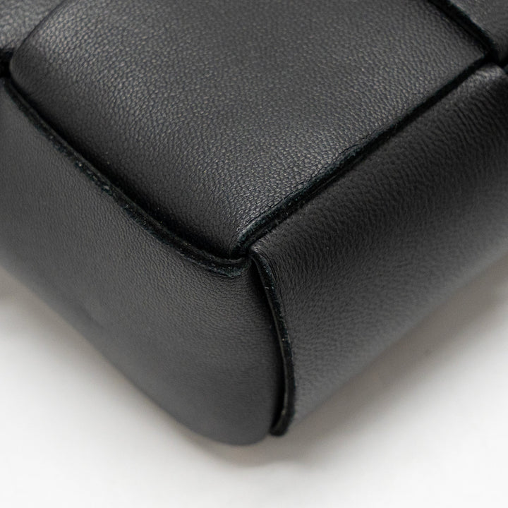 Bottega veneta Cassette Belt Bag Calfskin Black GHW