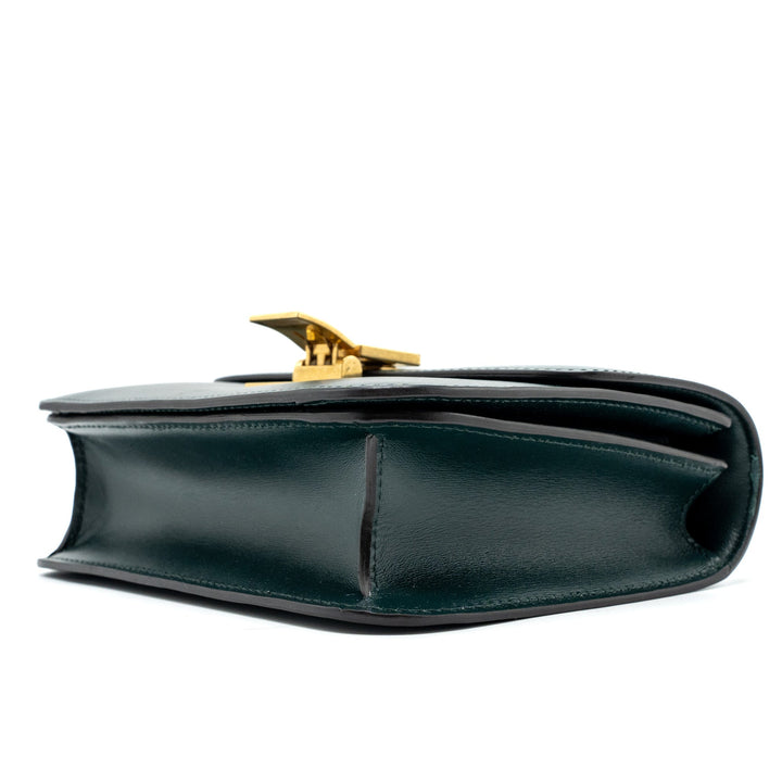 Top Quality Celine Teen classic box bag calfskin dark green