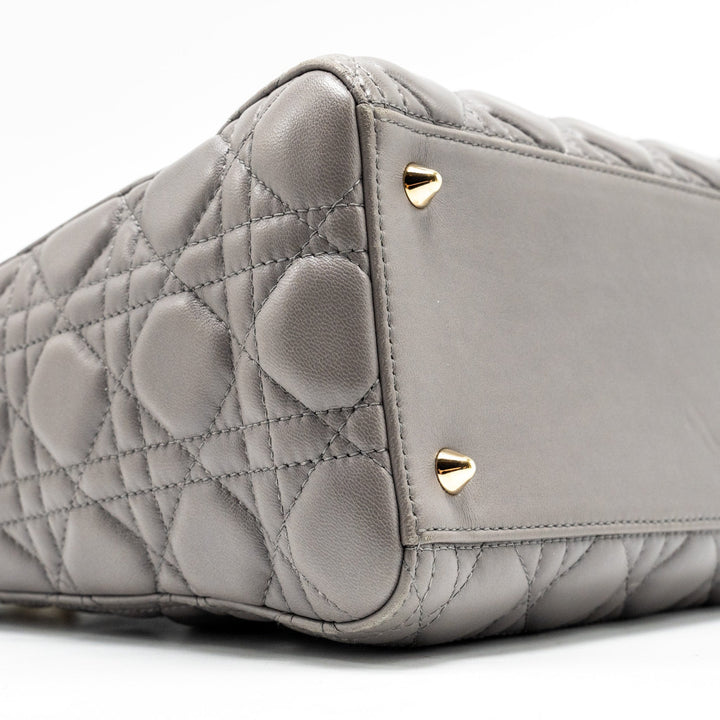 Top quality Dior Medium Lady Top quality Dior Lambskin Grey