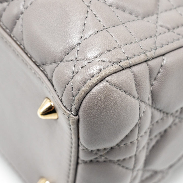 Top quality Dior Medium Lady Top quality Dior Lambskin Grey