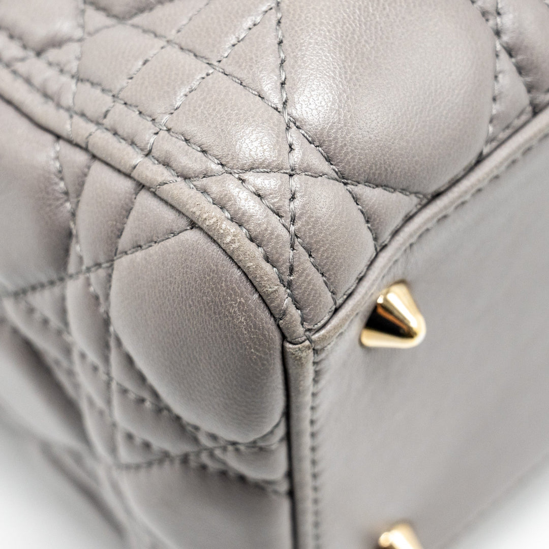 Top quality Dior Medium Lady Top quality Dior Lambskin Grey