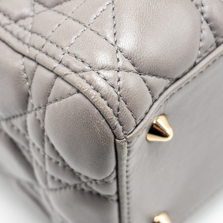 Top quality Dior Medium Lady Top quality Dior Lambskin Grey