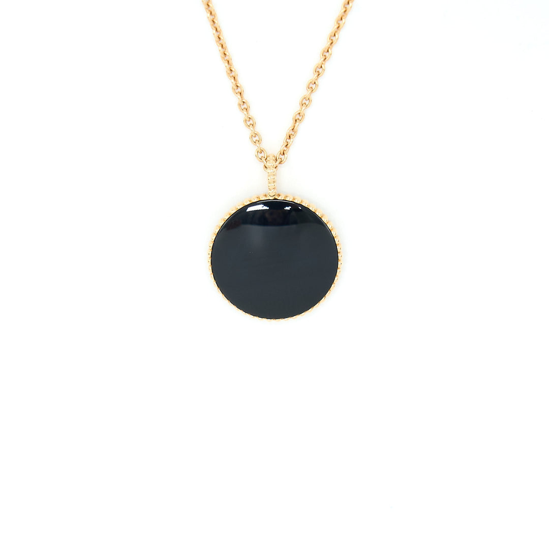 Top quality Dior Large Rose Des Vents Medallion Rose Gold With Diamond And Onyx