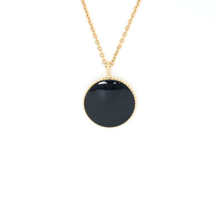 Top quality Dior Large Rose Des Vents Medallion Rose Gold With Diamond And Onyx