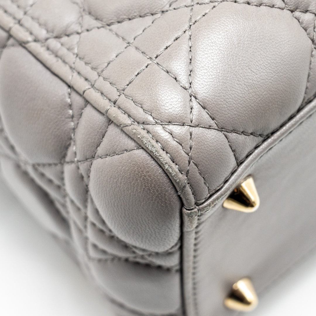 Top quality Dior Medium Lady Top quality Dior Lambskin Grey