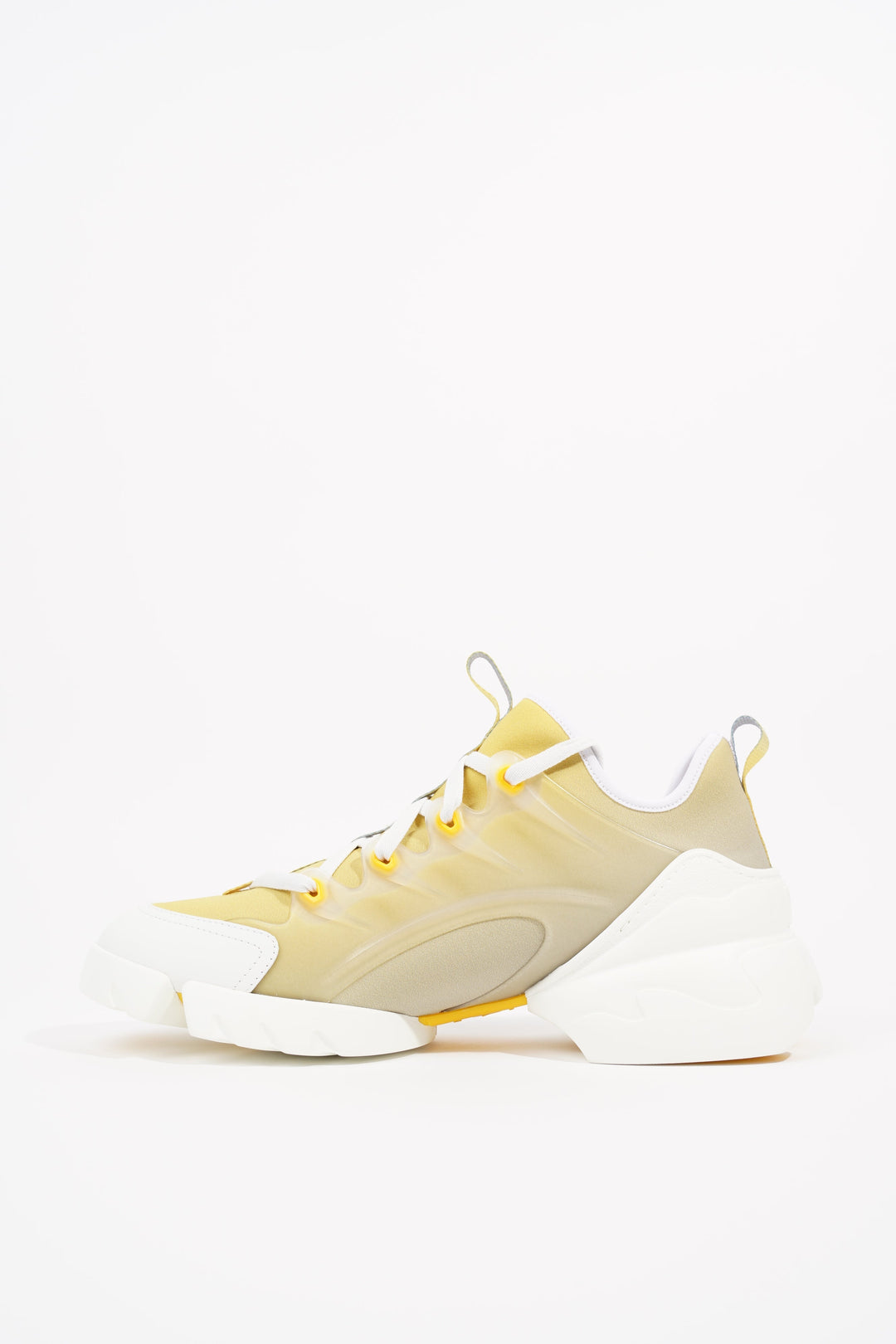 Christian Dior Womens D-Connect Yellow / White EU 41 / UK 8