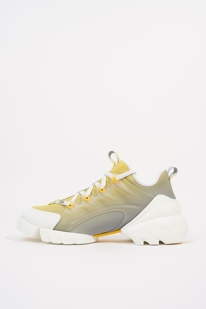 Christian Dior Womens D-Connect Yellow / White EU 41 / UK 8