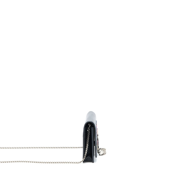 Saint Laurent/ YSL Kate Small Chain Wallet With Tassel Black/Multicolour Limited Edition GHW