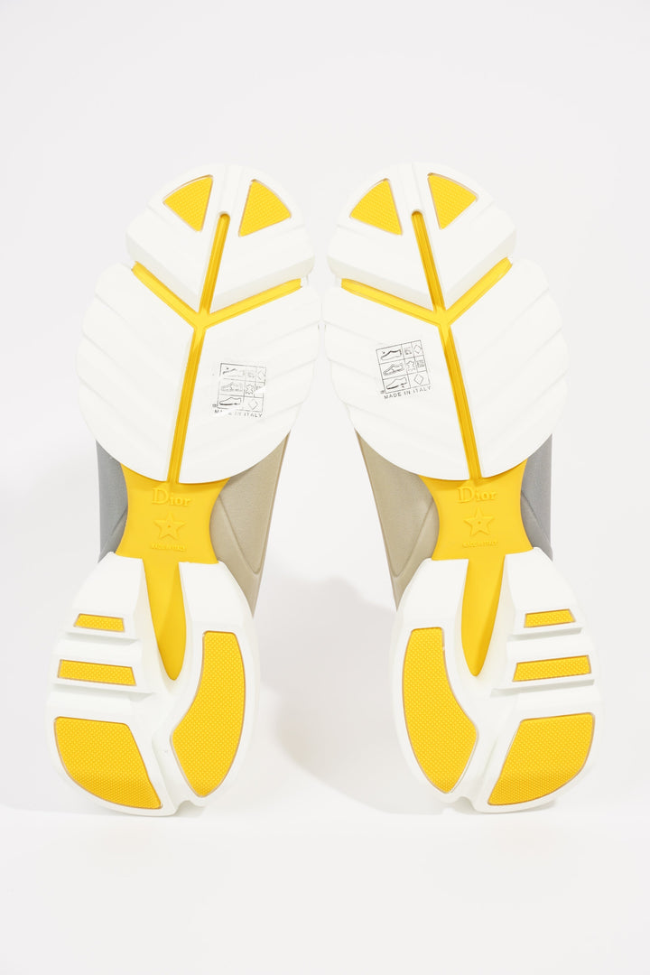 Christian Dior Womens D-Connect Yellow / White EU 41 / UK 8
