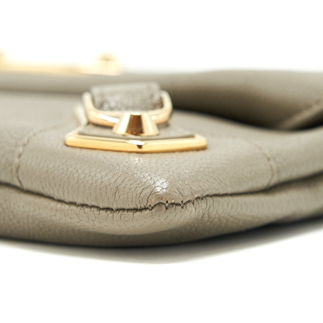 Top Quality Balenciaga city Fold Clutch/ Shoulder Bag grey GHW