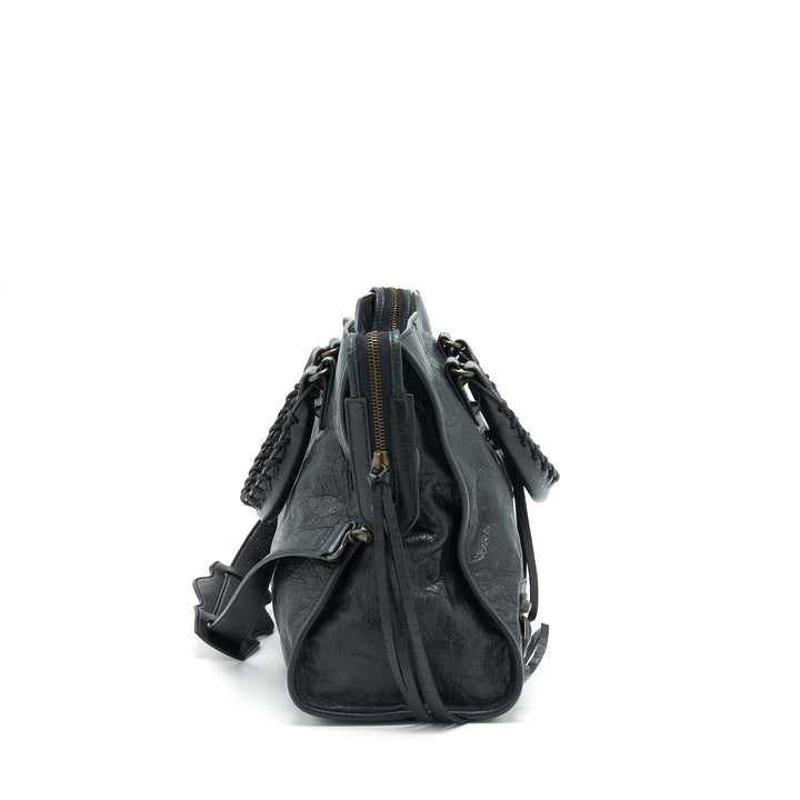 Top Quality Balenciaga Classic City Bag black with ruthenium hardware