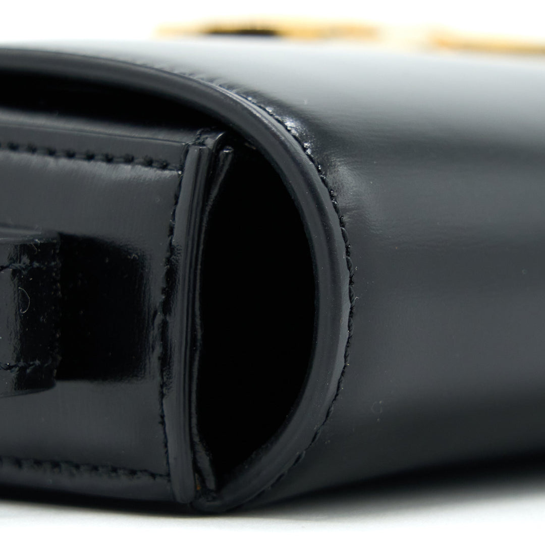 Top Quality Celine Triomphe Shoulder Bag Calfskin Black