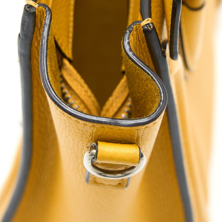 Celine Nano Luggage Bag Calfskin Yellow