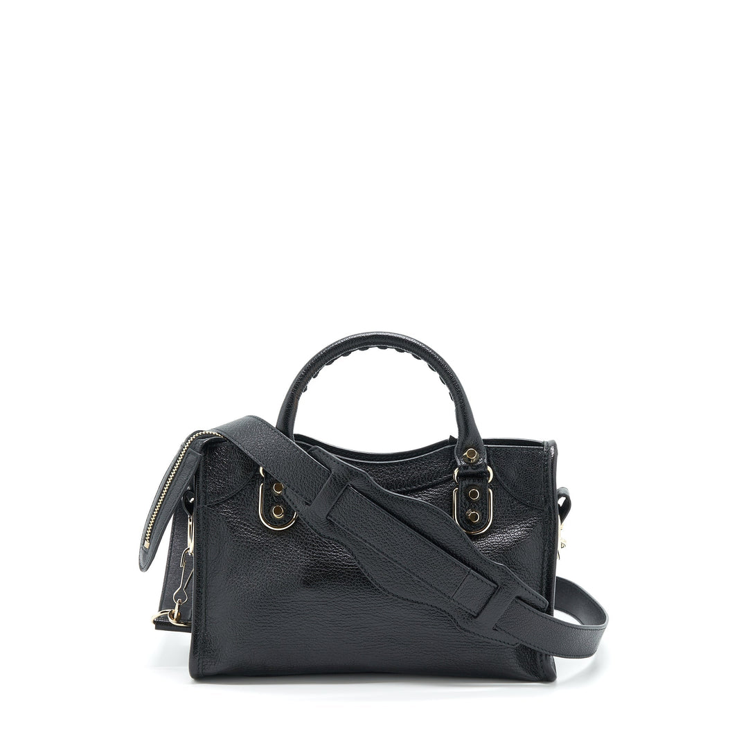 Top Quality Balenciaga Mini City Bag Black GHW