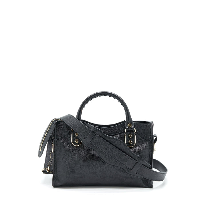 Top Quality Balenciaga Mini City Bag Black GHW