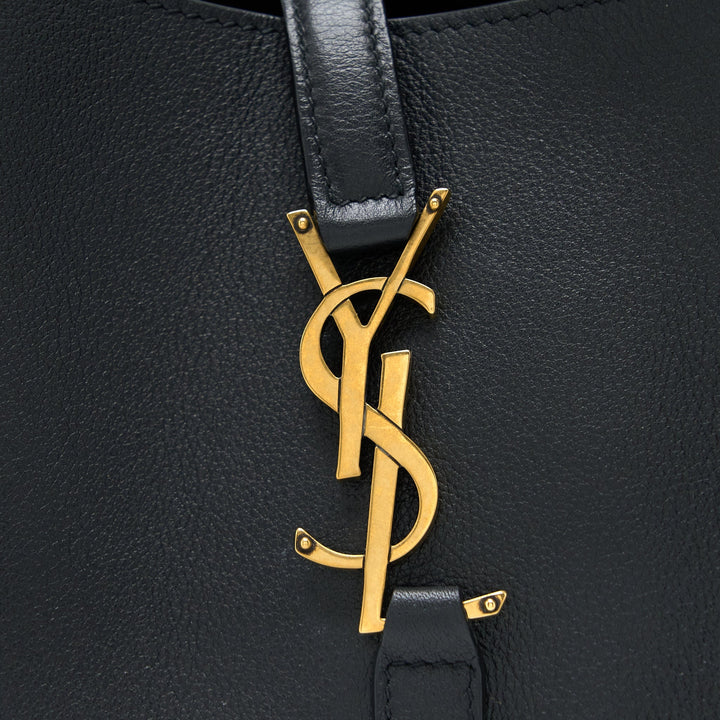 Saint laurent Le 5 A 7 Soft Small Bag in Smooth Calfskin Black Brushed GHW