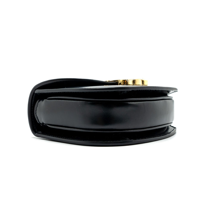 Celine Mini Besace Shiny Calfskin Black