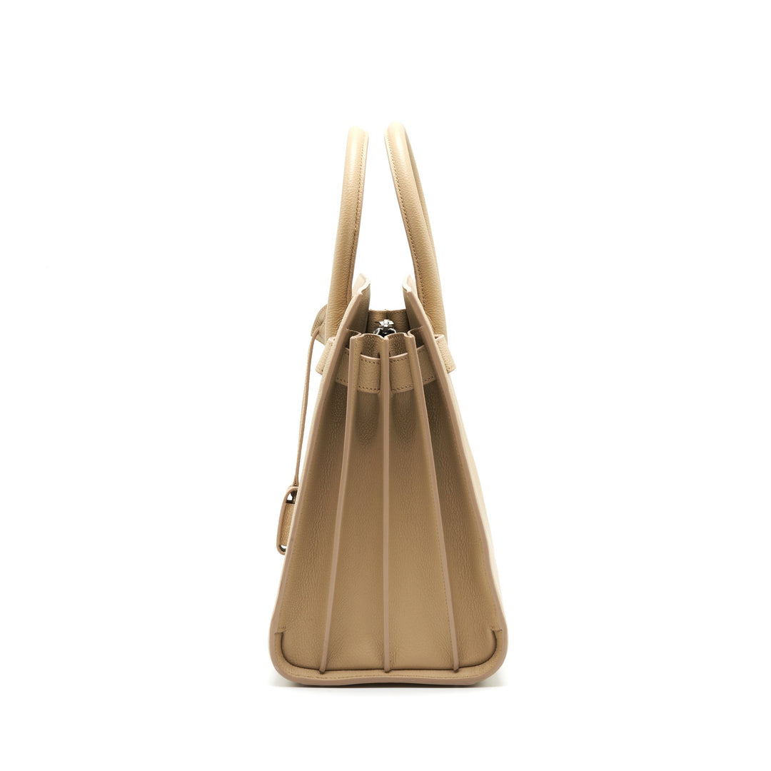 Saint Laurent Sac De Jour Tote Bag Beige SHW