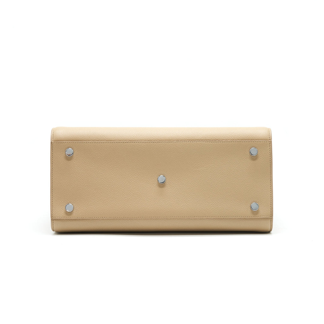 Saint Laurent Sac De Jour Tote Bag Beige SHW