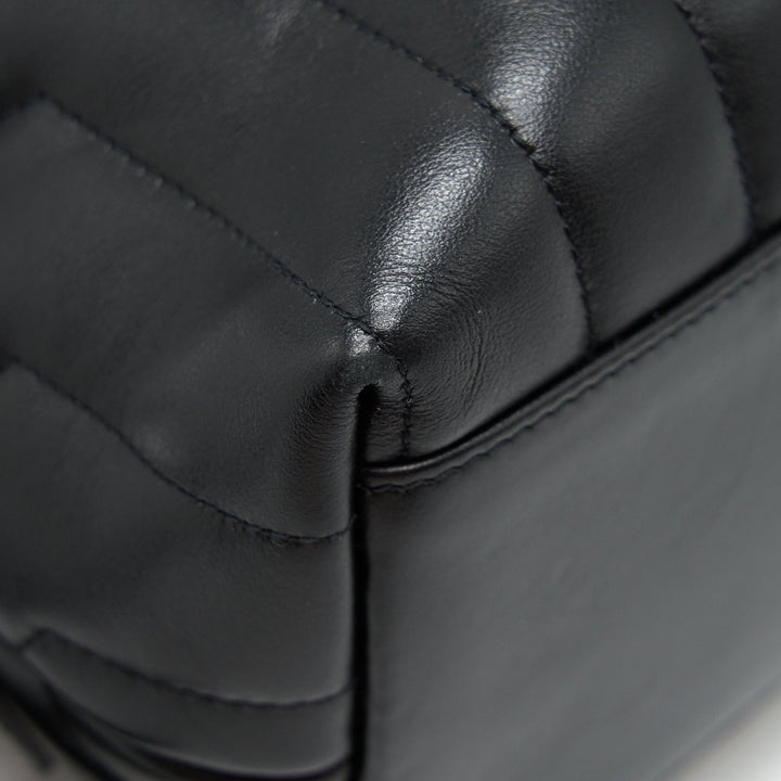 Saint Laurent Medium Loulou Backpack Black Y Matelass