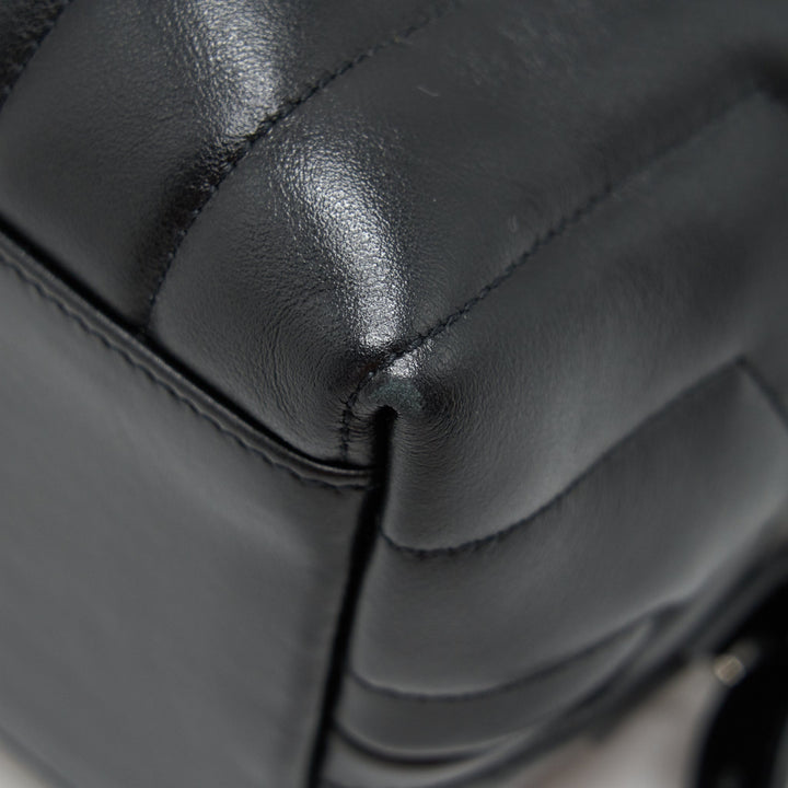 Saint Laurent Medium Loulou Backpack Black Y Matelass