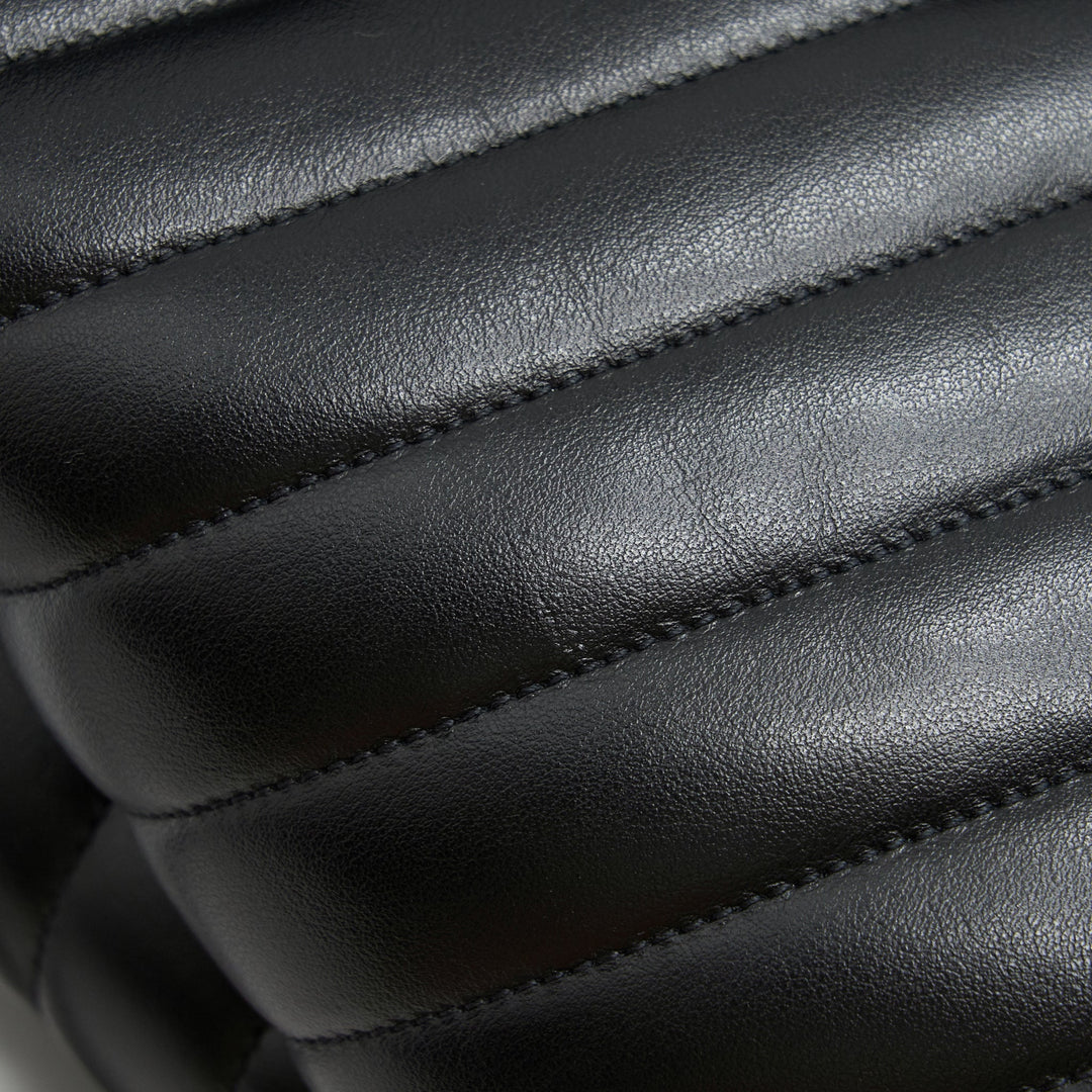 Saint Laurent Medium Loulou Backpack Black Y Matelass
