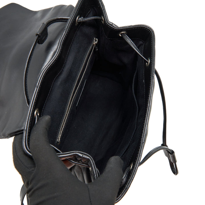 Saint Laurent Medium Loulou Backpack Black Y Matelass