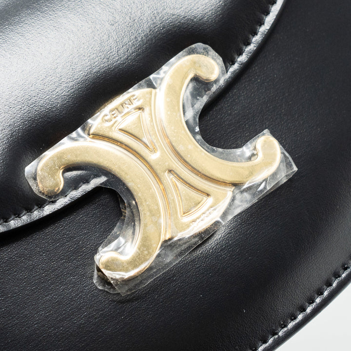 Celine Mini Besace Shiny Calfskin Black