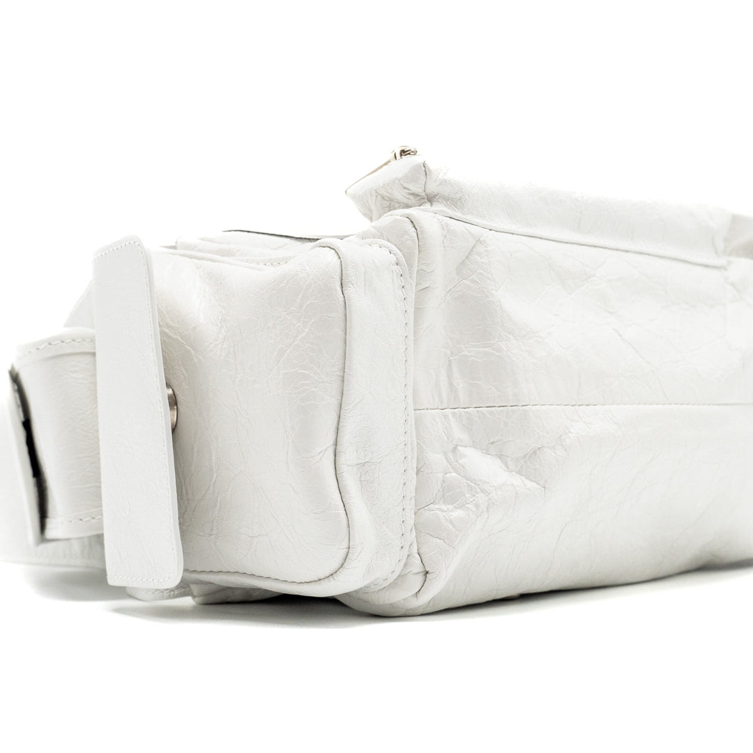 Top Quality Balenciaga Superbusy XS Sling Bag Calfskin Optic White SHW