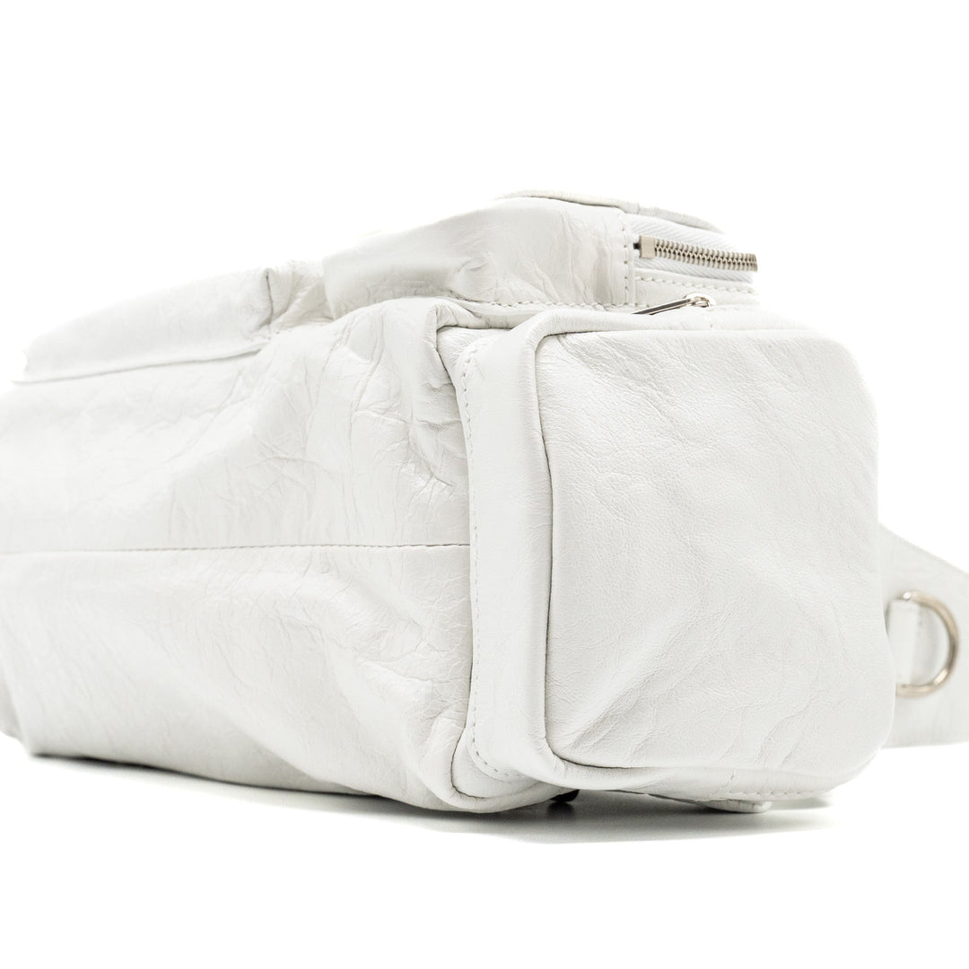 Top Quality Balenciaga Superbusy XS Sling Bag Calfskin Optic White SHW