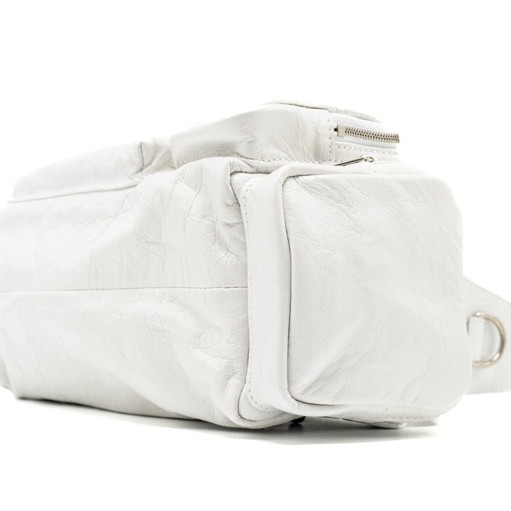 Top Quality Balenciaga Superbusy XS Sling Bag Calfskin Optic White SHW