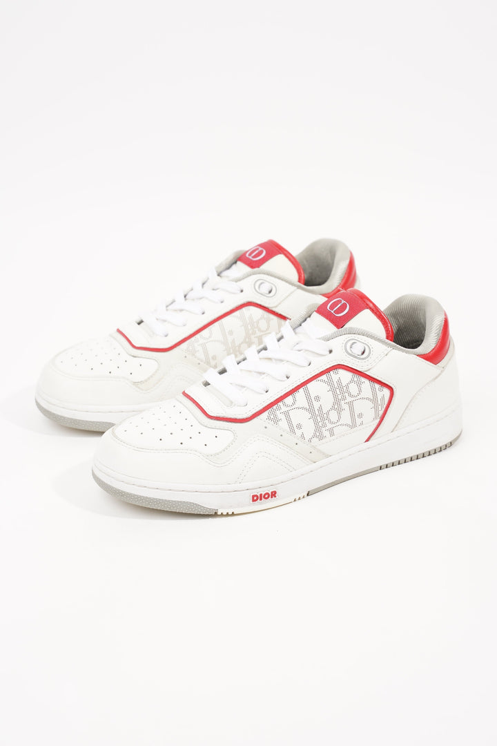 Christian Dior Mens B27 Sneaker White / Red EU 41 / UK 7