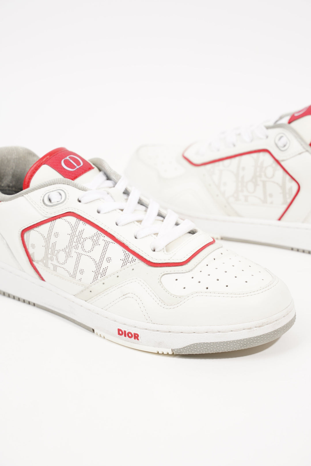 Christian Dior Mens B27 Sneaker White / Red EU 41 / UK 7
