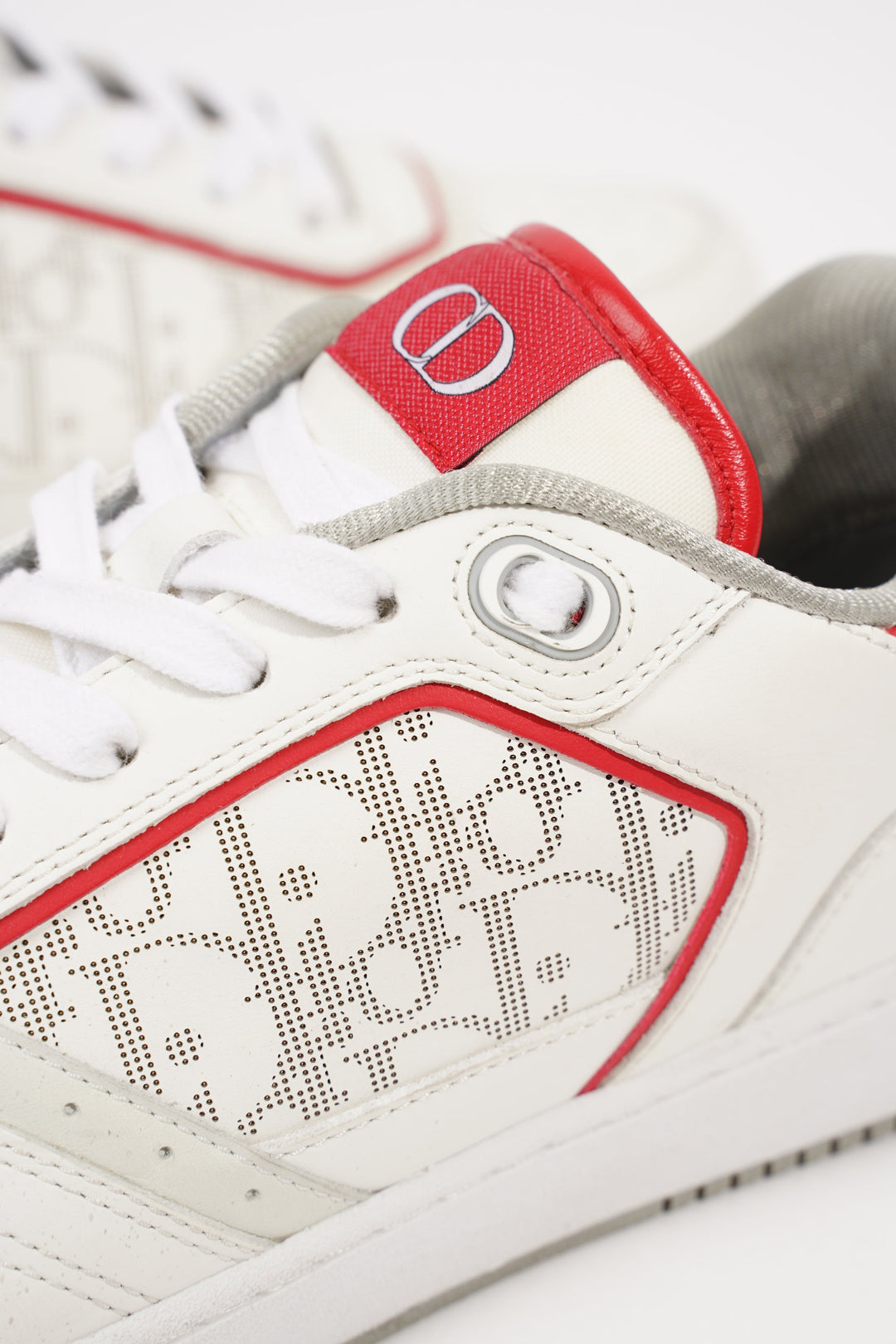 Christian Dior Mens B27 Sneaker White / Red EU 41 / UK 7