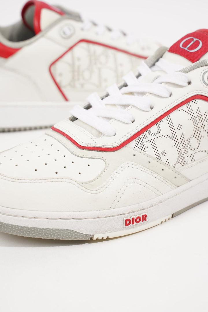 Christian Dior Mens B27 Sneaker White / Red EU 41 / UK 7