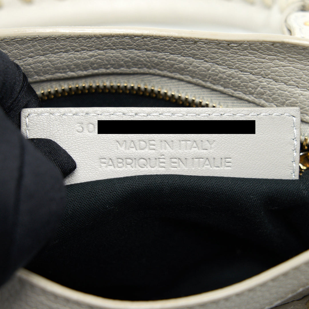 balenciaga MINI GIANT CITY CROSSBODY BAG LIGHT GREY GHW