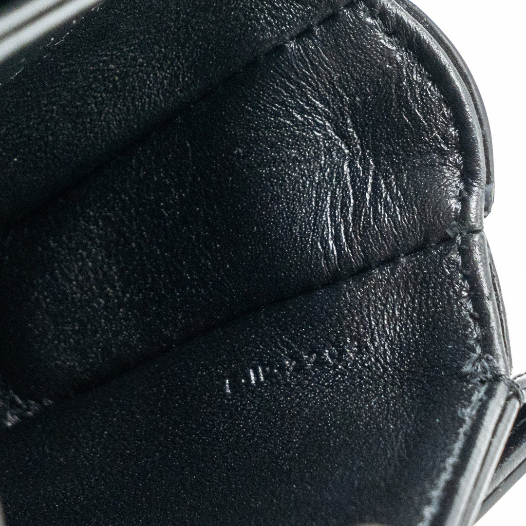 Celine Mini Besace Shiny Calfskin Black