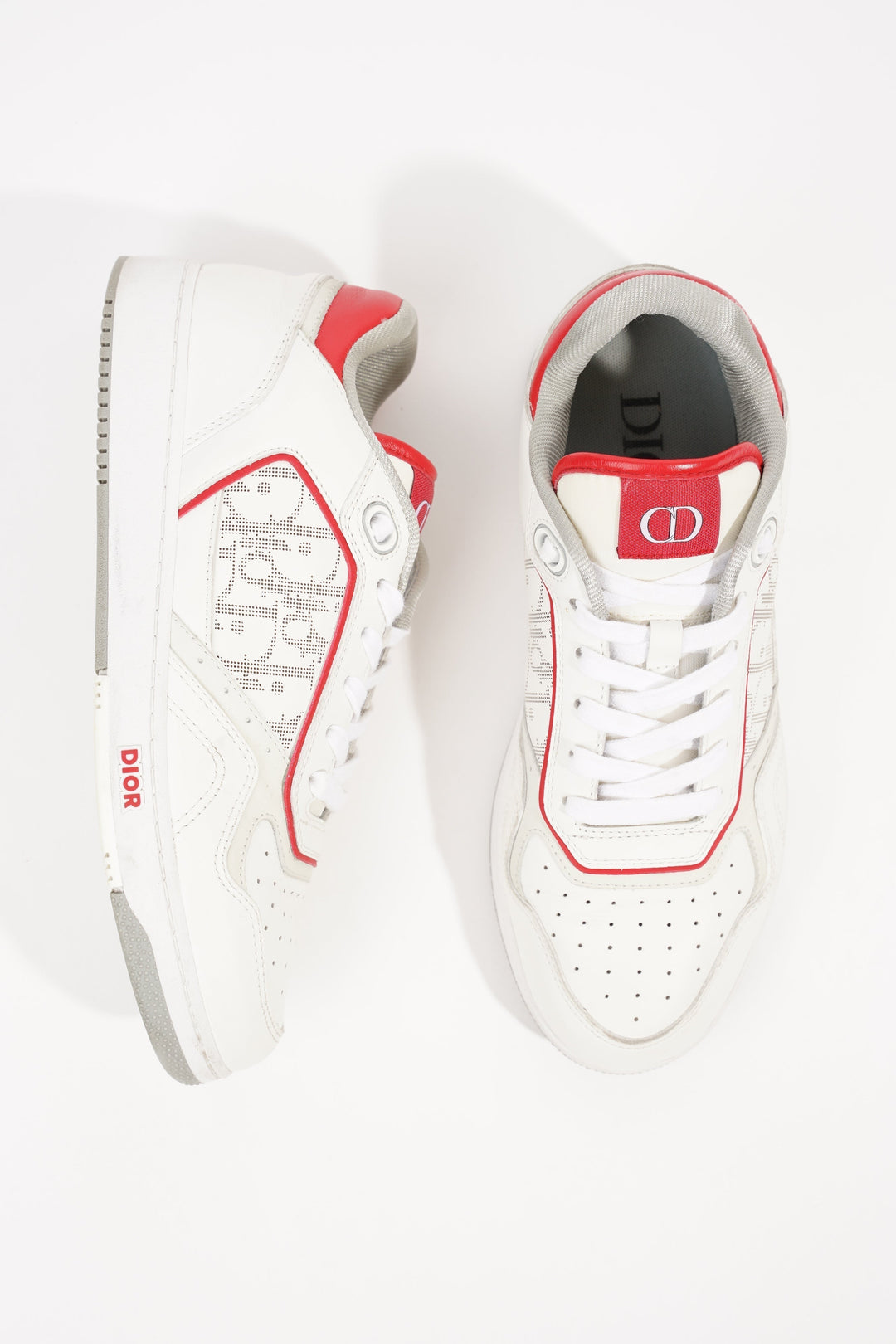 Christian Dior Mens B27 Sneaker White / Red EU 41 / UK 7