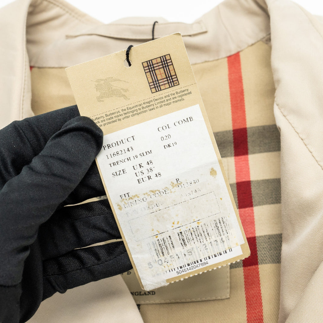 Burberry size UK48 Men‚Äôs trench coats pale beige