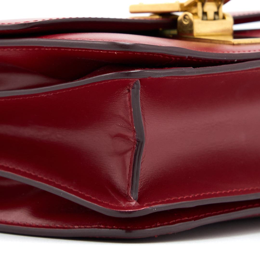 Top Quality Celine Small Classic Box Bag Calfskin Red