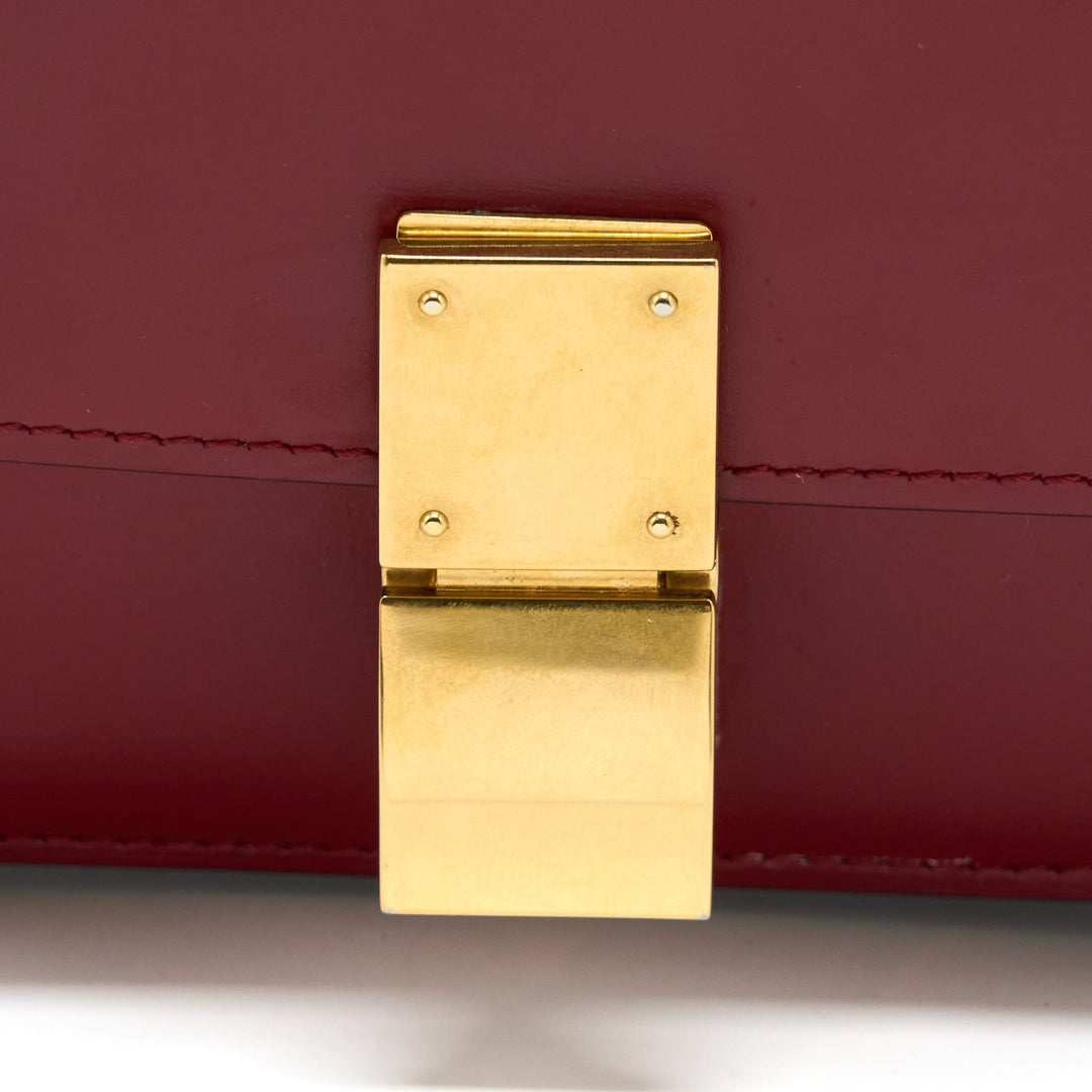 Top Quality Celine Small Classic Box Bag Calfskin Red