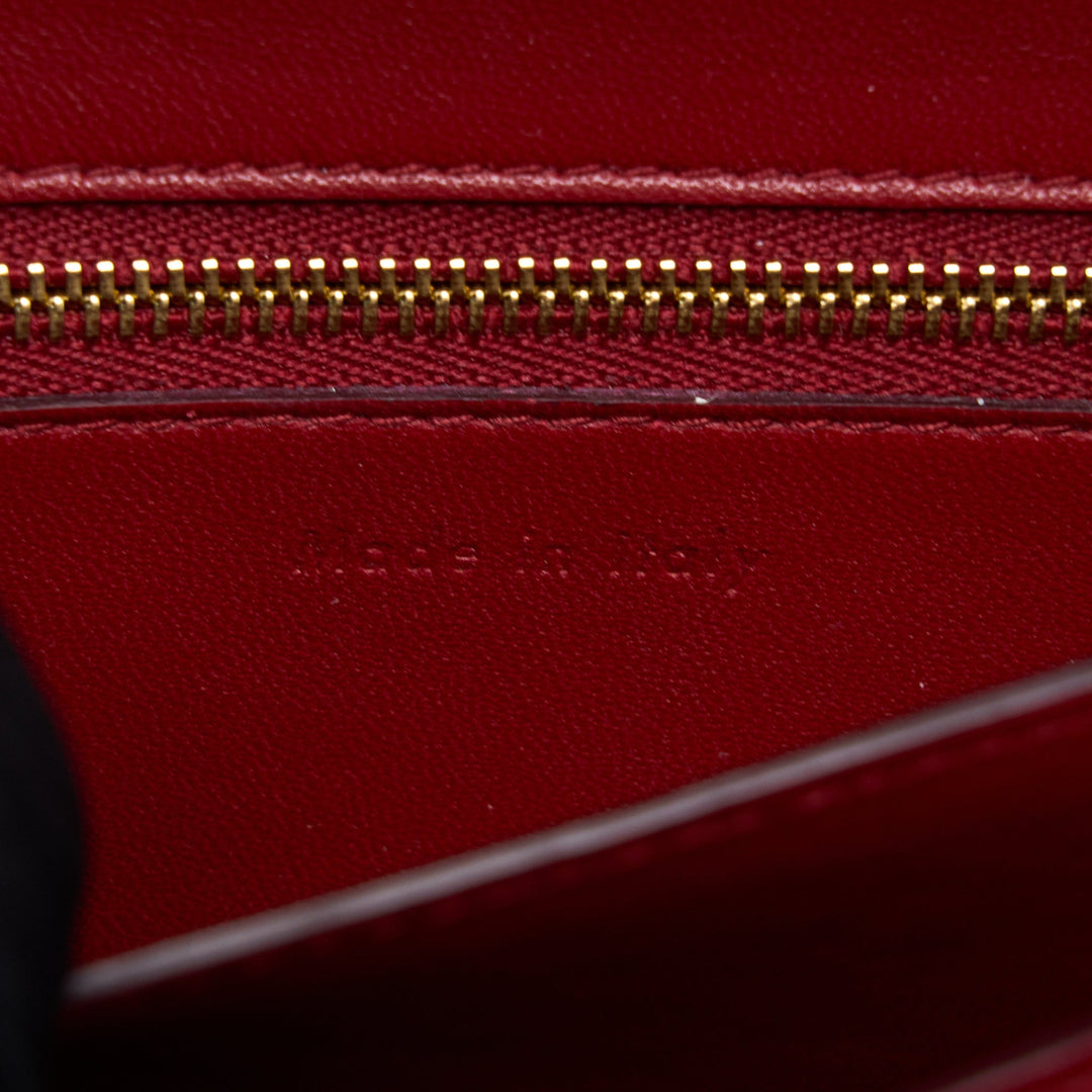 Top Quality Celine Small Classic Box Bag Calfskin Red