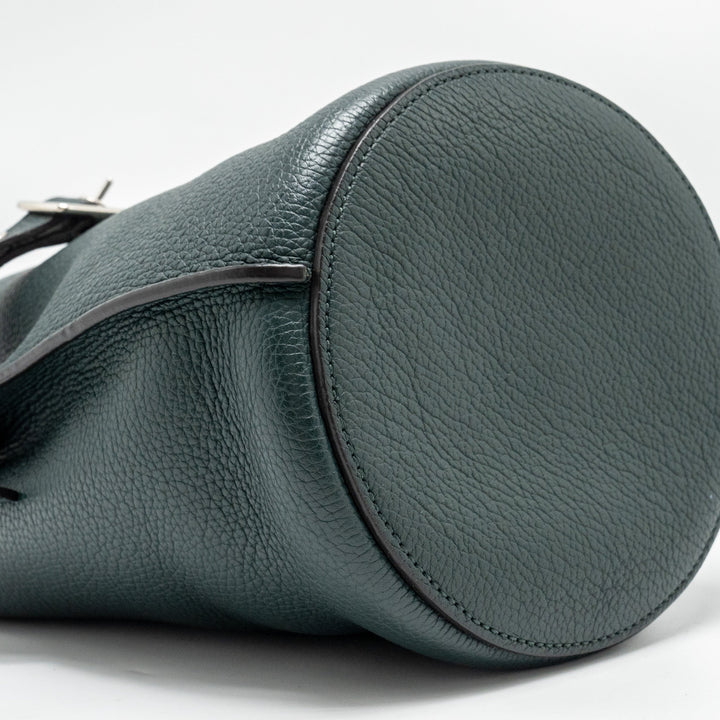 Celine Nano Bucket Big Bag Grained Calfskin Dark Green