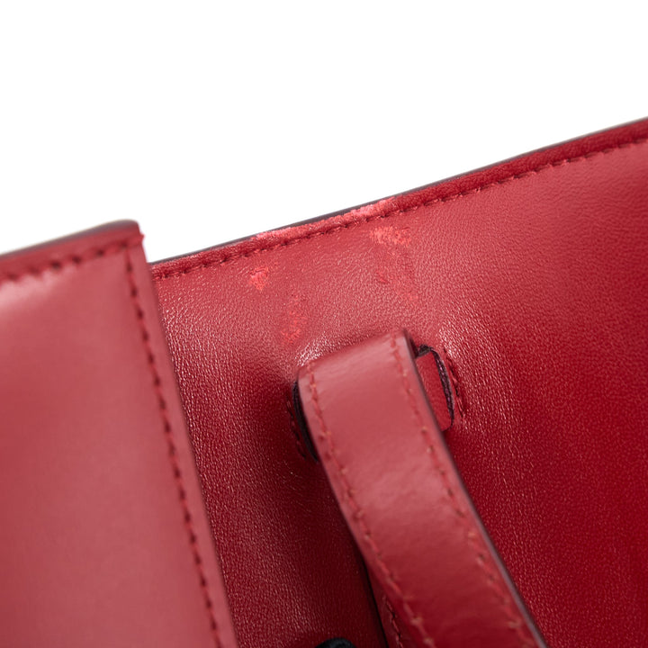 Top Quality Celine Small Classic Box Bag Calfskin Red
