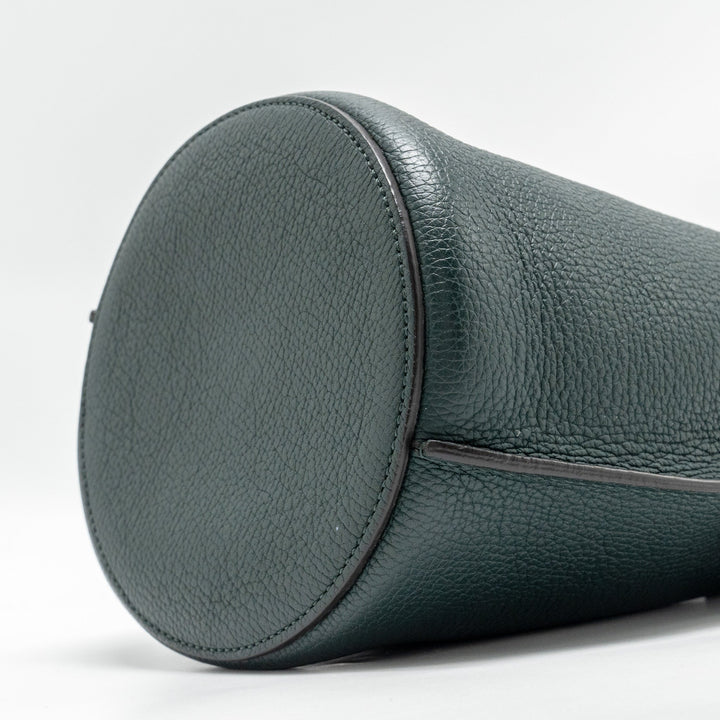 Celine Nano Bucket Big Bag Grained Calfskin Dark Green