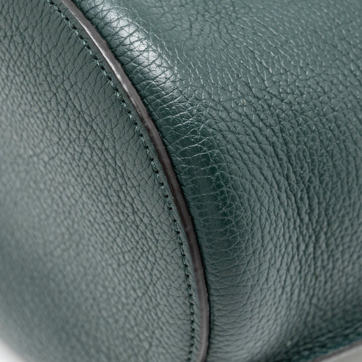 Celine Nano Bucket Big Bag Grained Calfskin Dark Green